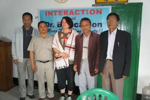 Dr Biancason and Vaiphei leaders
