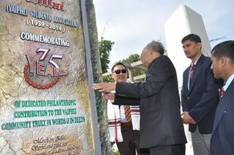 Jubileee stone inaugrated by CM of Manipur